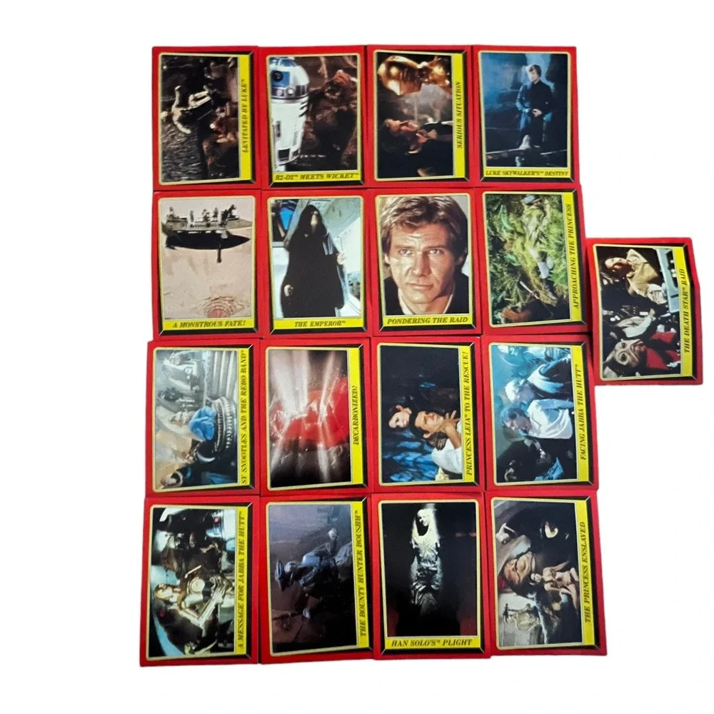 Vintage 1983 Star Wars Return Of The Jedi Trading Card Red Border Topps Lot 17